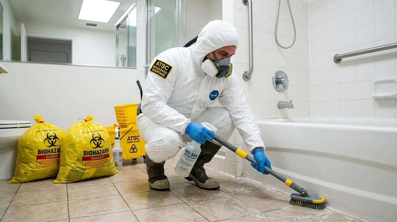 Decontamination equipment deployed for Blood Cleanup in Edinboro